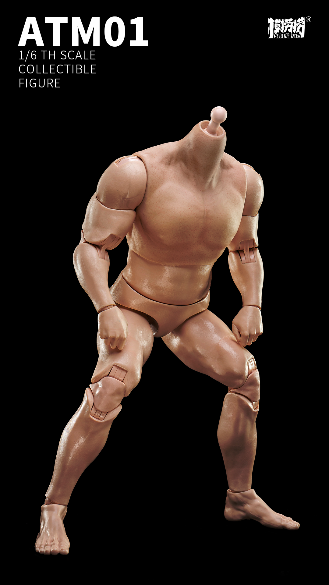 FIGURERICH x Nounkey ATM01-1 Man 1/6 Scale Action Body