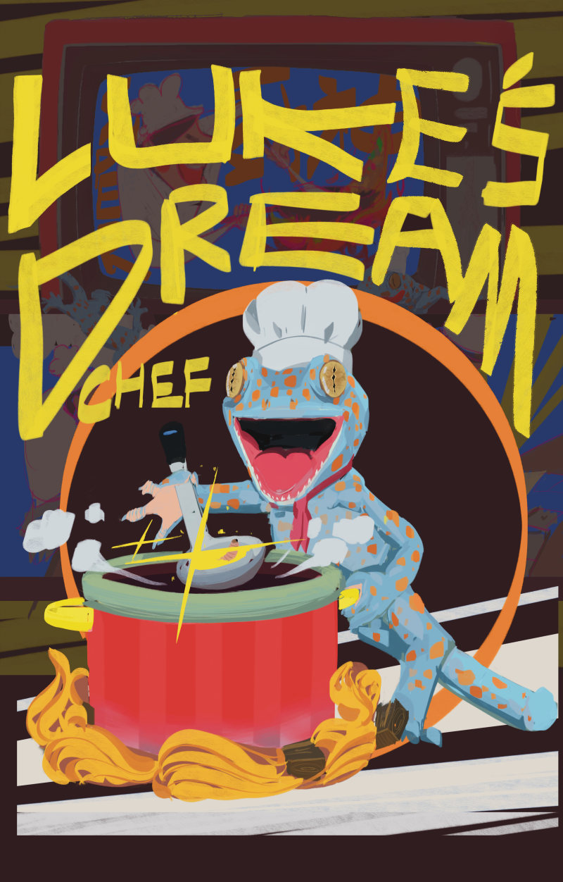 FIGURERICH “DAYDREAM” SERIES REPTILE PET HAND-DRAWN POSTCARD-NO.1 EDITION