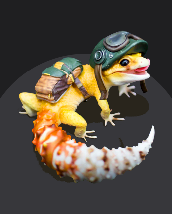 GECKO DAYDREAM SERIES – BANA’s Pilot Dream 1:1 Scale Designer Figure-FRDF001(Orange)