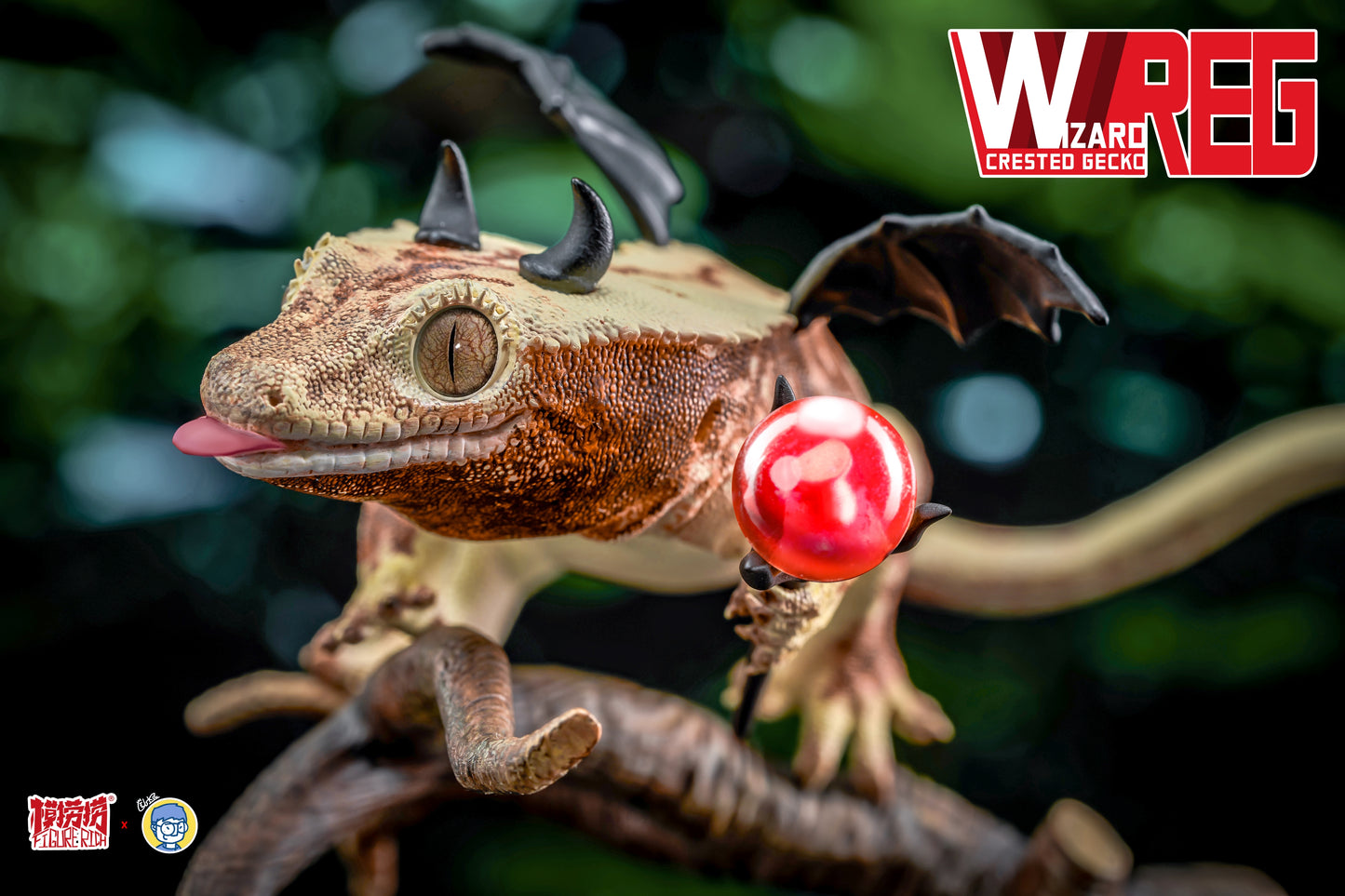CRESTED GECKO DAYDREAM SERIES – REG’s Wizard Dream 1:1 Scale Designer Figure